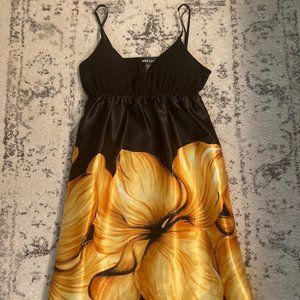 Tropical Floral Flowy Summer Dress